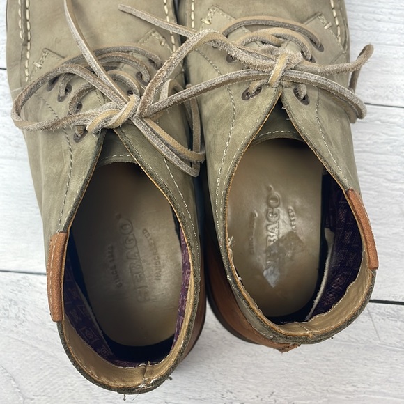 Sebago Ryde Chukka Boots in Dark Taupe Nubuck / Tan Leather 10.5M S1 - Picture 5 of 9